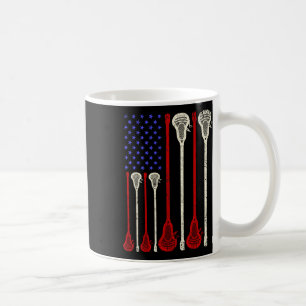 Lacrosse American Flag Lax Sticks Kaffeetasse