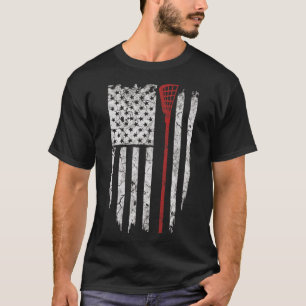 Lacrosse American Flag Men gibt Tee Shirts