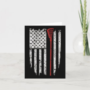 Lacrosse American Flag Men gibt Tee Shirts Karte