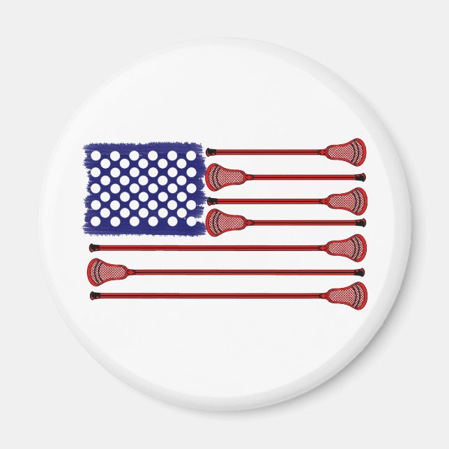 Lacrosse AmericasGame Magnet (Vorne)