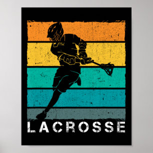 Lacrosse Apparel Vintag Flag Sport Poster