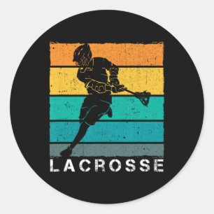 Lacrosse Apparel Vintag Flag Sport Runder Aufkleber