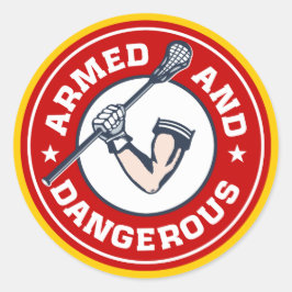 Lacrosse Armed and Dangerous Sticker