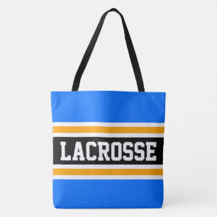 LACROSSE Athletik Hellblau Schwarz Orange Streifen