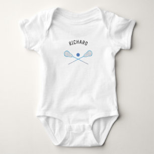 Lacrosse Baby   Benutzerdefinierter Lacrosname Strampler