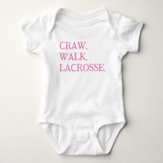 LACROSSE BABY MIRL ONSIE PINK WHITE TOP TSHIRT