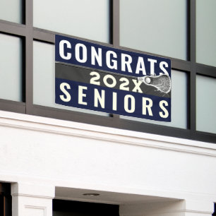 Lacrosse Banner für Senior Night Glückwunschs