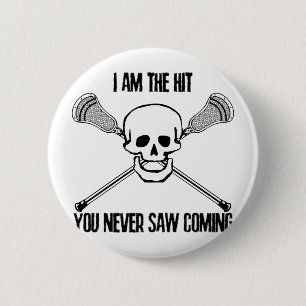 Lacrosse bin ich der Schlag Button