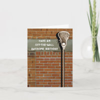 Lacrosse Birthday Card