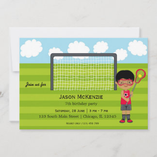 Lacrosse Birthday Einladung
