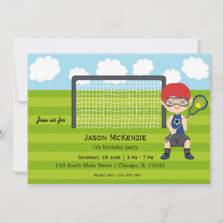 Lacrosse Birthday Einladung