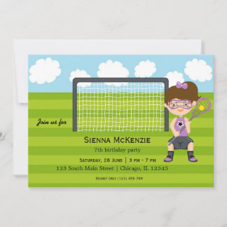 Lacrosse Birthday Girl Einladung