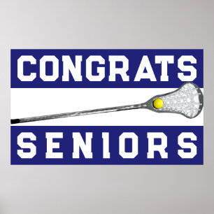Lacrosse Blue Team Senior Night Poster