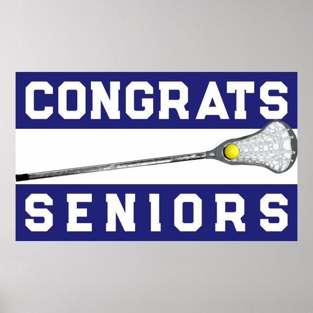 Lacrosse Blue Team Senior Night Poster (Vorne)