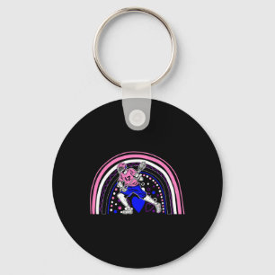 Lacrosse Boho Rainbow Lgbt-q Cool Genderfluid Prid Schlüsselanhänger