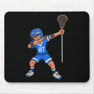 Lacrosse Boy Dabbing Sports Lacrosse Player Graphe Mousepad