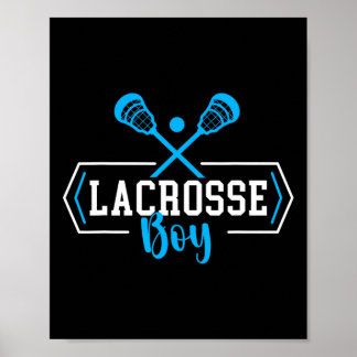 Lacrosse Boy Player Lacrosse Youth Kids Boys 1 Poster