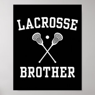 Lacrosse Brother Verlassen Truhe Logo Lacrosse Pla Poster