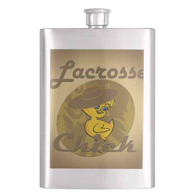 Lacrosse Chick #6 Flachmann (Vorderseite)
