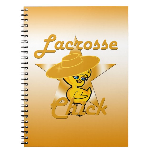 Lacrosse Chick Notizblock (Vorderseite)