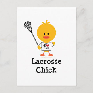 Lacrosse Chick Postcard Postkarte