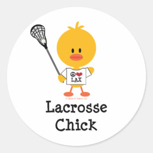 Lacrosse Chick Stickers