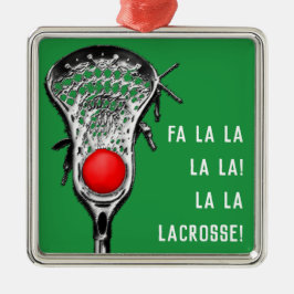 Lacrosse Christmas Cheer Ornament Aus Metall