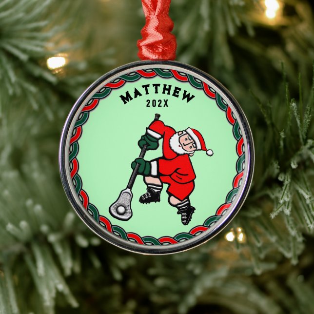 Lacrosse Christmas Collectible 2025 Ornament Aus Metall (Baum)