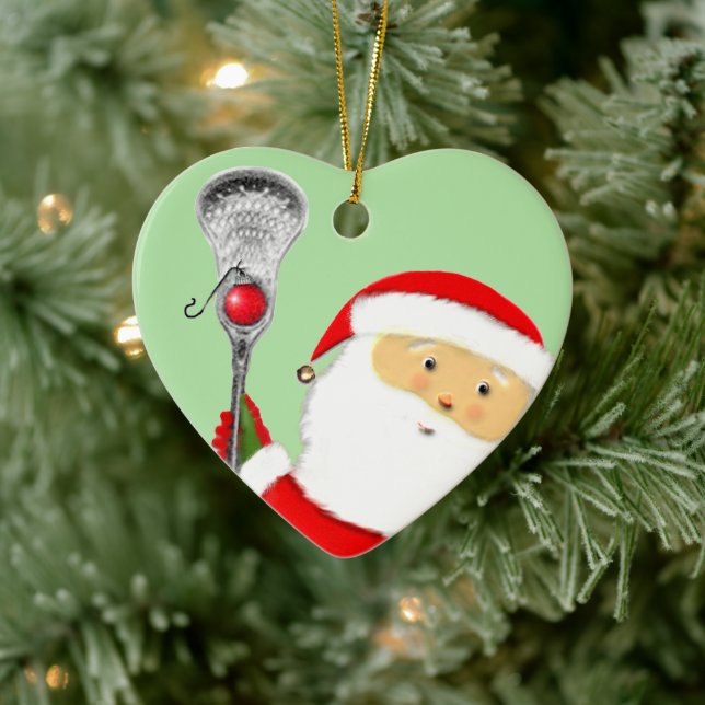 Lacrosse Christmas Collectible Keramik Ornament