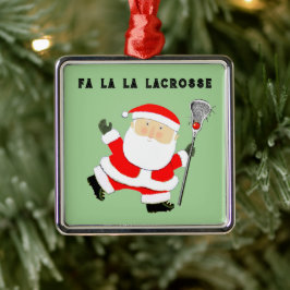 Lacrosse Christmas Collectible Ornament Aus Metall
