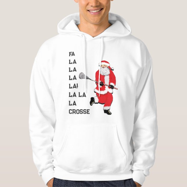 Lacrosse Christmas Hoodie (Vorderseite)