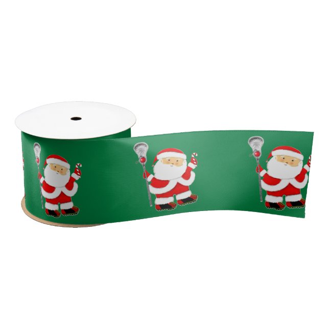 Lacrosse Christmas Satin Ribbon Satinband (Spule)
