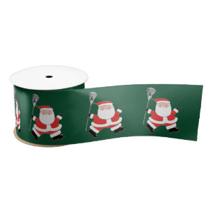 Lacrosse Christmas Satin Ribbon Satinband