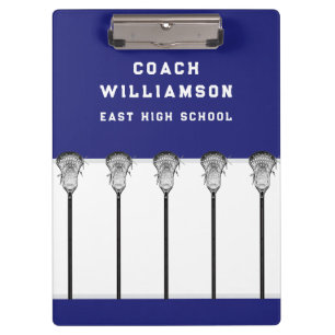 Lacrosse Coach Clipboard Klemmbrett