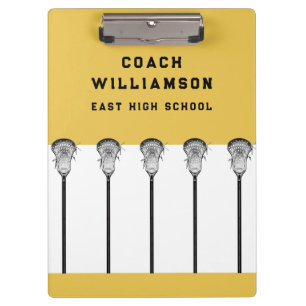 Lacrosse Coach Clipboard Klemmbrett
