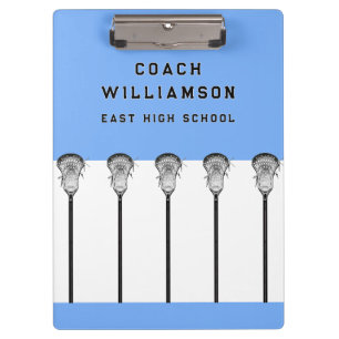 Lacrosse Coach Clipboard Klemmbrett