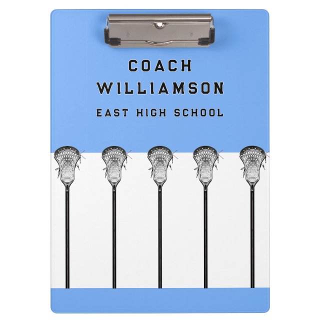 Lacrosse Coach Clipboard Klemmbrett (Vorderseite)