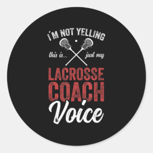 Lacrosse Coach coache Lacrosse Player Stick Quot Runder Aufkleber