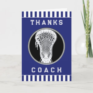 Lacrosse Coach Dankeskarte