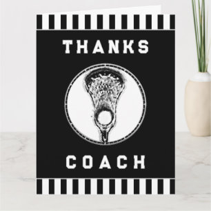 Lacrosse Coach Dankeskarte
