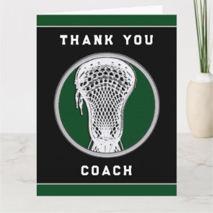 Lacrosse Coach Dankeskarte