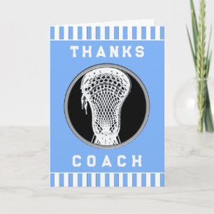Lacrosse Coach Dankeskarte