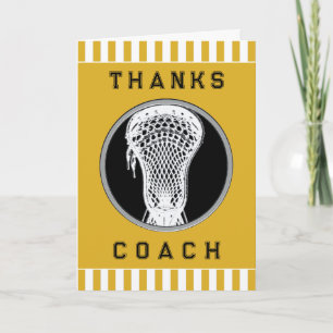 Lacrosse Coach Dankeskarte