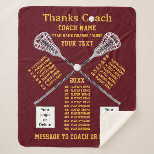 Lacrosse Coach Geschenkideen für alle Spieler Sherpadecke