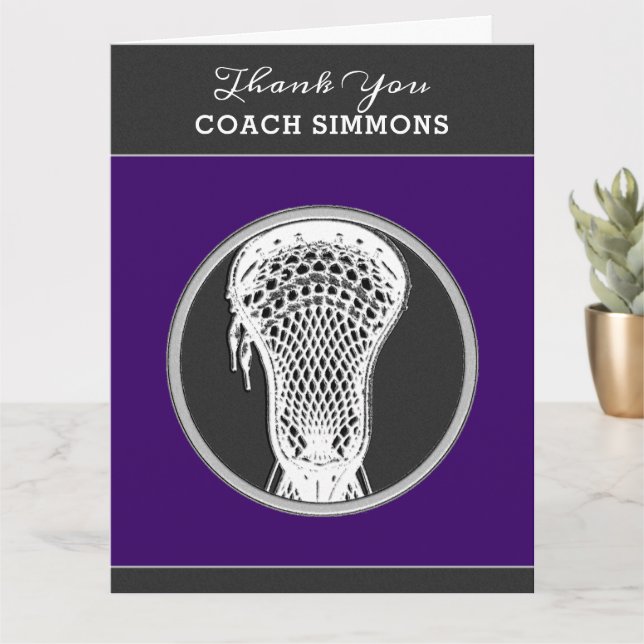 Lacrosse Coach Karte (Kleine Pflanze)