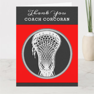 Lacrosse Coach Vielen Dank Karte