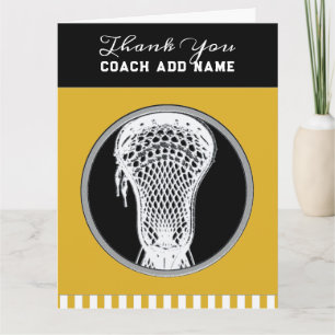 Lacrosse Coach Vielen Dank Karte