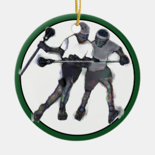 Lacrosse Collectible Keramik Ornament