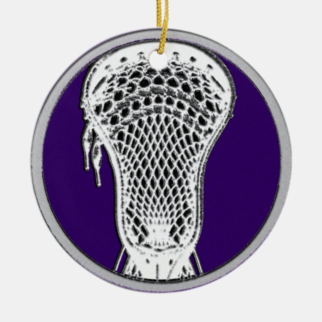 Lacrosse Collectible Keramik Ornament (Vorne)