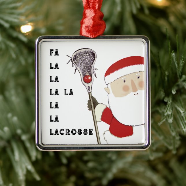 Lacrosse Collectible Ornament Aus Metall (Baum)